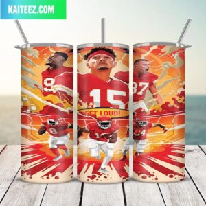 Kansas City Chiefs Champions Of Super Bowl LVII Get Loud Football Fans Skinny Tumbler