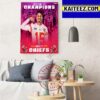 Kansas City Chiefs NFL 2023 Super Bowl LVII Champions Art Decor Poster Canvas