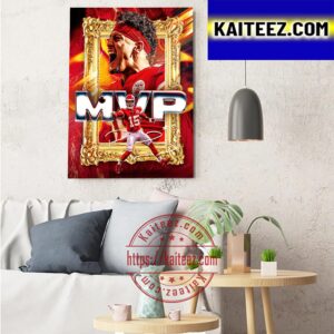 Kansas City Chiefs Congratulations To Patrick Mahomes II Is NFL MVP Once Again Art Decor Poster Canvas
