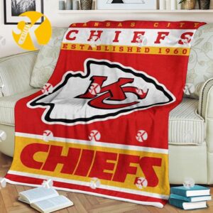 Kansas City Chiefs Established 1960 And Become Super Bowl Champions Three Times Football Fans Blanket