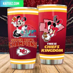 Kansas City Chiefs Kingdom Super Bowl LVII Champions Football Fans Tumbler