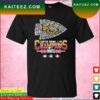 Kansas City Chiefs Andy Reid,frank Dominick Clark, Chris Jones, Travis Kelce And Patrick Mahomes Champions Super Bowl 2023 T-Shirt