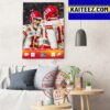 Kansas City Chiefs Champs Super Bowl LVII Champions Art Decor Poster Canvas