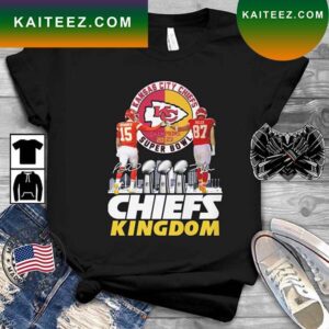 Kansas City Chiefs Patrick Mahomes And Travis Kelce 2023 Super Bowl LVI Champions Chiefs Kingdom T-shirt