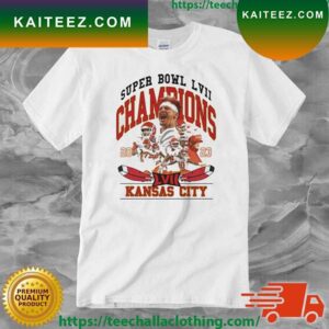 Kansas City Chiefs Super Bowl LVII Champions 2023 Team Football T-shirt