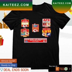 Kansas City Chiefs Super Bowl LVII Champions Five-Piece T-shirt