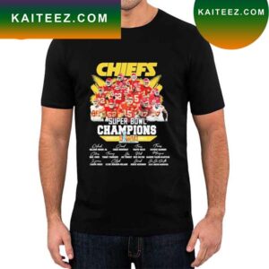 Kansas City Chiefs Super Bowl LVII Champions signatures 2023 T-shirt