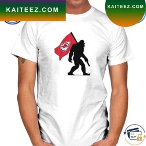 Kansas City Chiefs Team Logo Bigfoot Silhouette Desktop Art T-Shirt