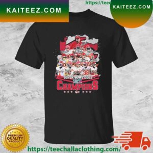 Kansas City Chiefs Team Super Bowl LVII 2023 Champions Signatures T-shirt