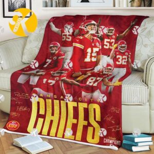 Kansas City Chiefs Victory Super Bowl LVII Champions Red Blanket