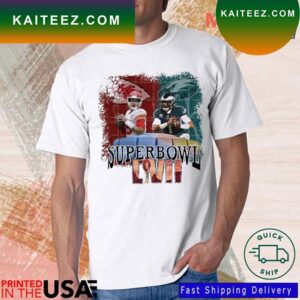 Kansas City Chiefs Vs Philadelphia Eagles Super Bowl LVII 2023 Sunday Football T-shirt