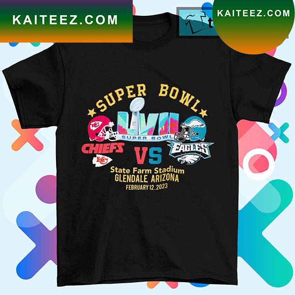 Philadelphia Eagles Vs Kansas City Chiefs 2023 LVII Super Bowl shirt