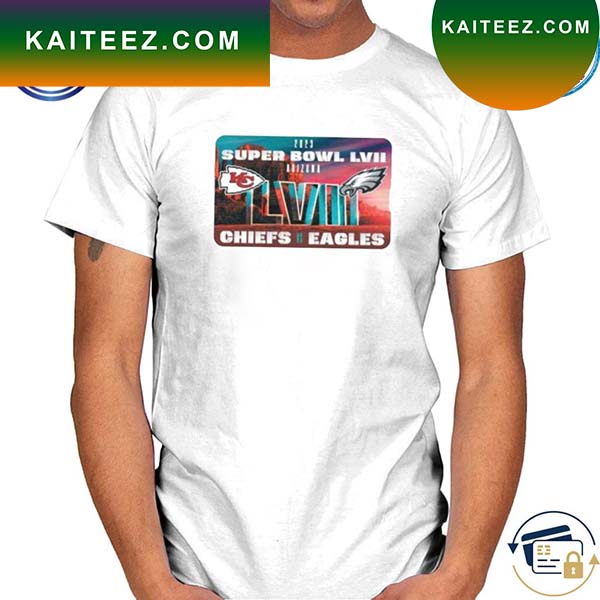 NFL Super Bowl 2023 Between Philadelphia Eagles And Kansas City Chiefs  matchup T-shirt - Kaiteez