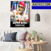 Kansas City Chiefs NFL 2023 Super Bowl LVII Champions Art Decor Poster Canvas