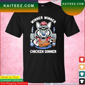 Kansas City Chiefs Winner Winner Chicken Dinner 2022-2023 Super Bowl LVII Champions T-Shirt