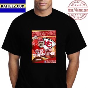 Kansas City Chiefs Wins Super Bowl LVII 2023 Champions Vintage T-Shirt