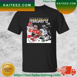 Kansas City Chiefs vs Philadelphia Eagles Super Bowl LVII 2023 Championship T-shirt