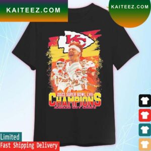 Kansas City football 2023 Super Bowl LVII Champions matchup cup T-shirt