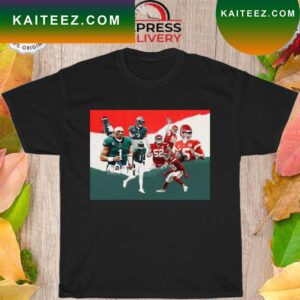 Kansas city Chiefs vs philadelphia eagles super bowl lvii feb 13rd 2023 T-shirt