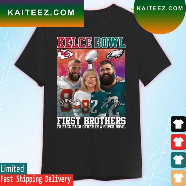 Kelce Bowl The First Brother Players To Face Each Other in a Super Bowl 2023 Tshirt Kaiteez