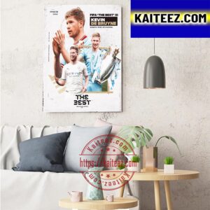 Kevin De Bruyne Is In The 2022 FIFA FIFPro Mens World 11 Art Decor Poster Canvas