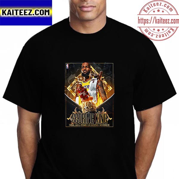 LeBron James Is The Scoring King NBA All Time Leading Scorer Vintage T-Shirt