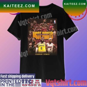 LeBron James Most Points In NBA History Scoring King Of Los Angeles Lakers T-shirt