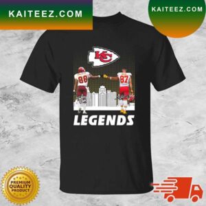Legends Kansas City Chiefs Tony Gonzalez And Travis Kelce Signatures T-shirt