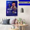 Lionel Messi GOAT Is The Best FIFA Mens Award 2022 Art Decor Poster Canvas