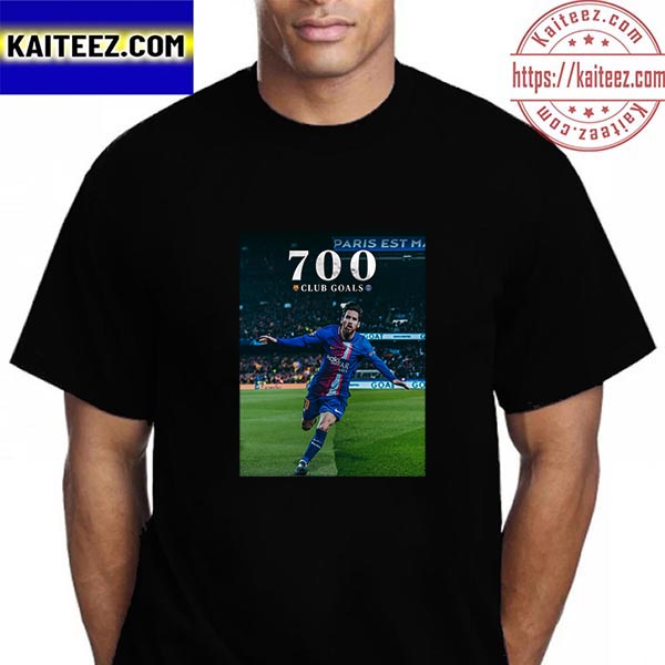 Lionel Messi Scores His 700th Club Goal Vintage T-Shirt