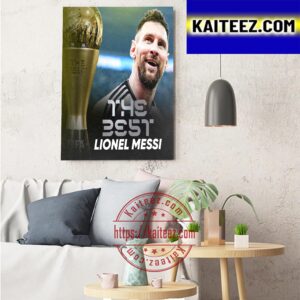 Lionel Messi Wins The Best FIFA Mens Award 2022 Art Decor Poster Canvas