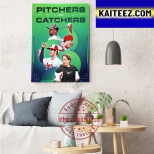 MLB Pitchers And Catchers Art Decor Poster Canvas