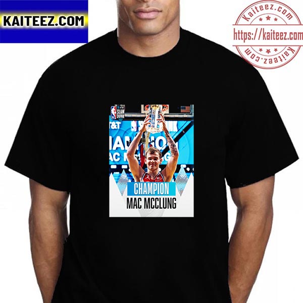 McClung Slam Dunk NBA All Star 2023 Philadelphia 76ers Vintage T-Shirt - Kaiteez
