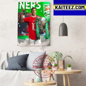 Marcus Rashford And Manchester United Are 2023 Carabao Cup Champions Art Decor Poster Canvas
