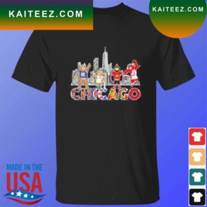 Mascot Chicago skyline 2023 T-shirt