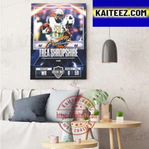 Memphis Showboats In The 2023 USFL College Draft Select Trea Shropshire Art Decor Poster Canvas