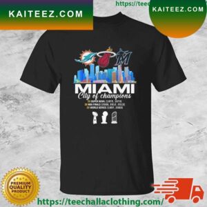 Miami City Of Champion 2x Super Bowl 3x NBA Finals 2x World Series T-shirt