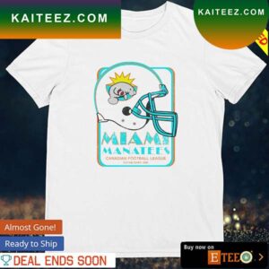 Miami Manatees Canadian football league T-shirt