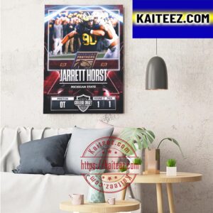 Michigan Panthers In The 2023 USFL College Draft Select Jarrett Horst From Michigan State Art Decor Poster Canvas