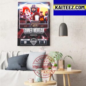 Michigan Panthers In The 2023 USFL College Draft Select QB Tanner Morgan Art Decor Poster Canvas