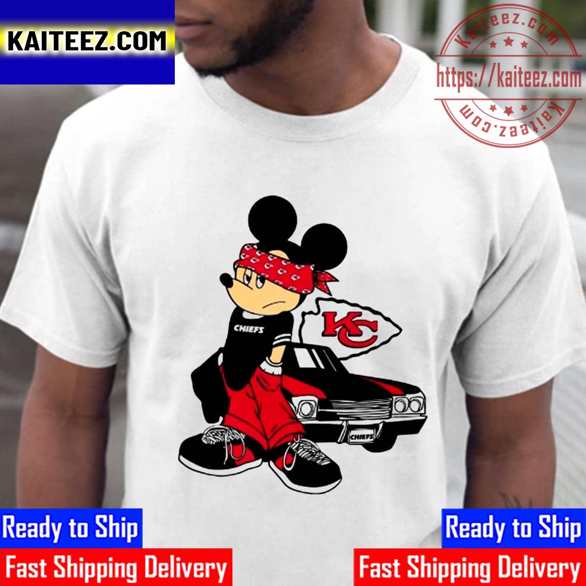 Kith for the NFL: Chiefs Vintage Tee - Black – Kith Europe