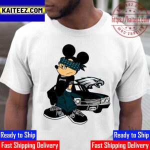 Mickey Mouse Hiphop x Philadelphia Eagles Champions Super Bowl LVII 2023 Vintage T-Shirt