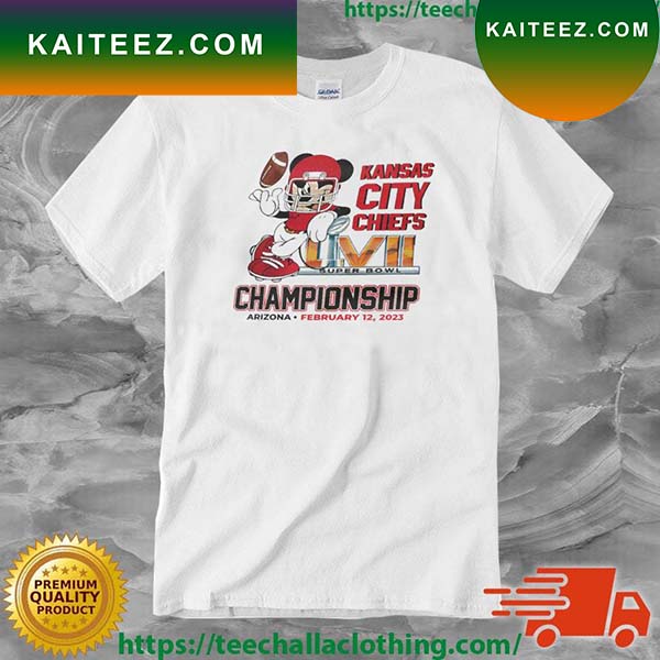 Kansas City KC Chiefs Shirts NFL Super Bowl LVII Mickey Champion T-shi -  Bestiegifts