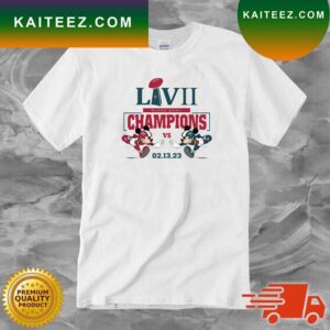 Mickey Mouse Philadelphia Eagles Vs Kansas City Chiefs 2023 LVII Super Bowl Champions T-shirt