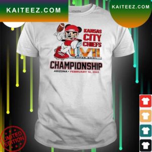 Mickey Mouse x Kansas City Chiefs Champions Super Bowl LVII 2023 Vintage T-Shirt