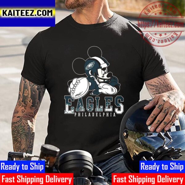 Mickey Mouse x Philadelphia Eagles Champions Super Bowl LVII 2023 Vintage T-Shirt
