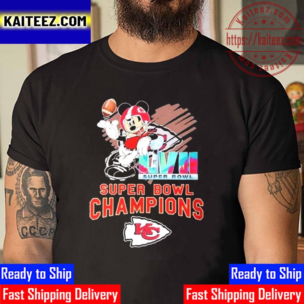 Cincinnati Bengals Mickey Mouse 2023 Super Bowl Champions Shirt