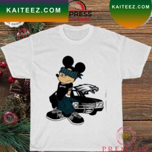 Mickey mouse hiphop x philadelphia eagles champions super bowl lvii 2023 T-shirt