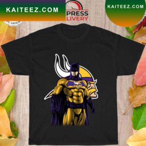 Minnesota Vikings Batman Dc Marvel Jersey Superhero Avenger T-shirt