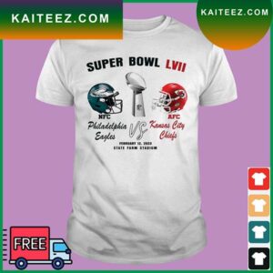 NFC Philadelphia Eagles Vs AFC Kansas City Chiefs Super Bowl LVII 2023 T-Shirt